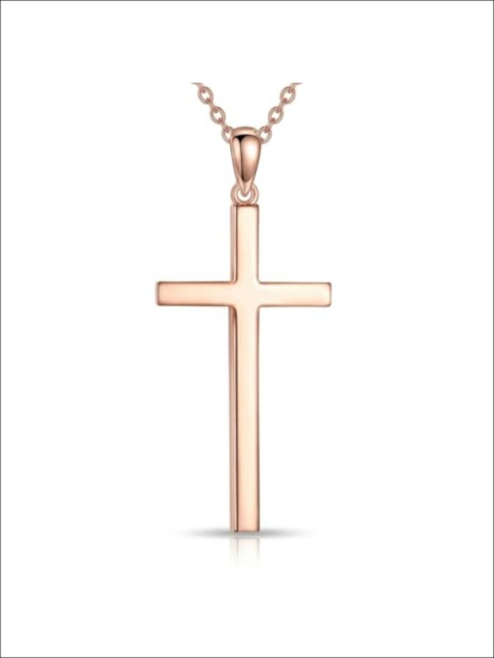 Reversible 2-in-1 Cross Necklace Bible Verse Pendant Religious Christian Faith